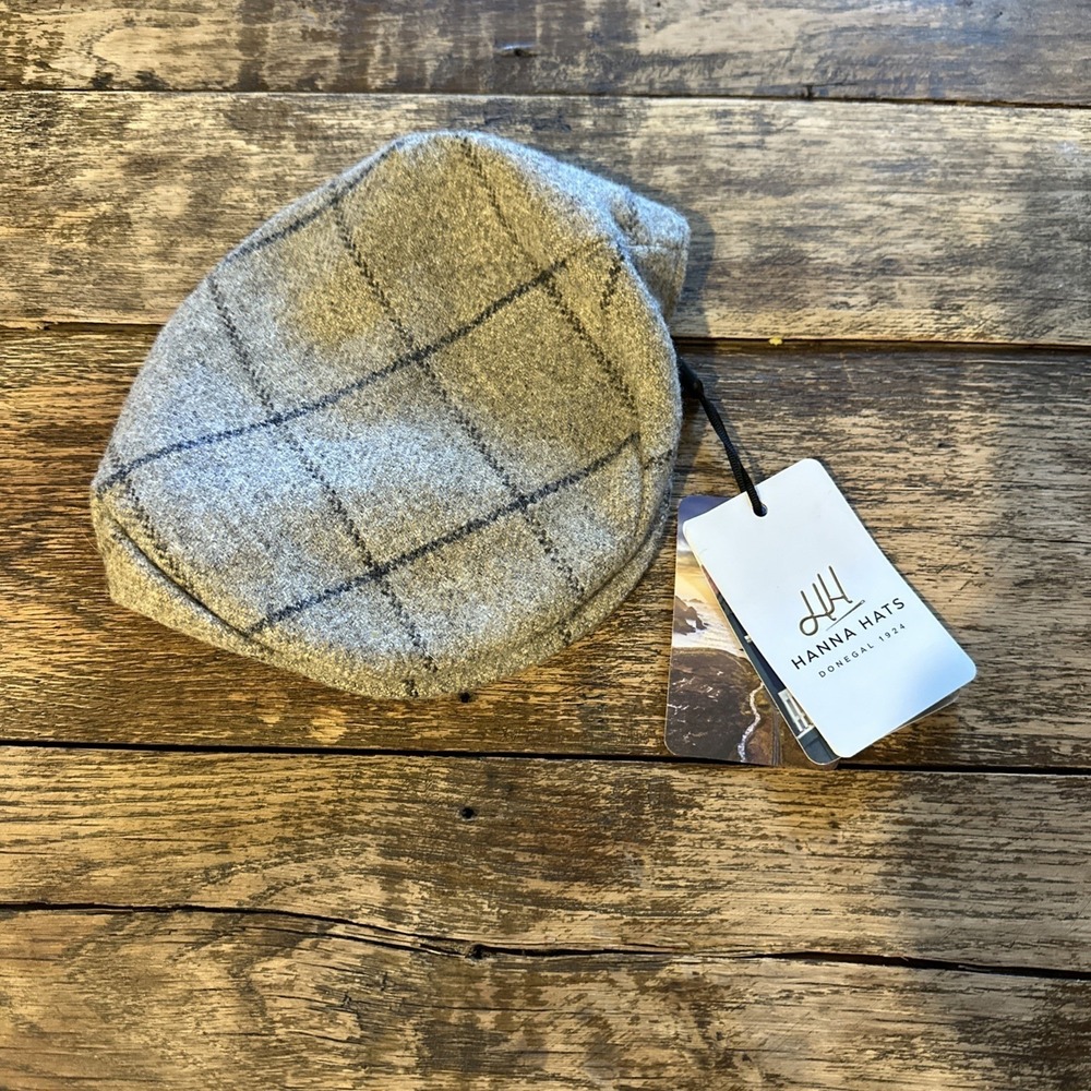 Hanna Hat of Donegal-Ireland Tweed Flat cap size small